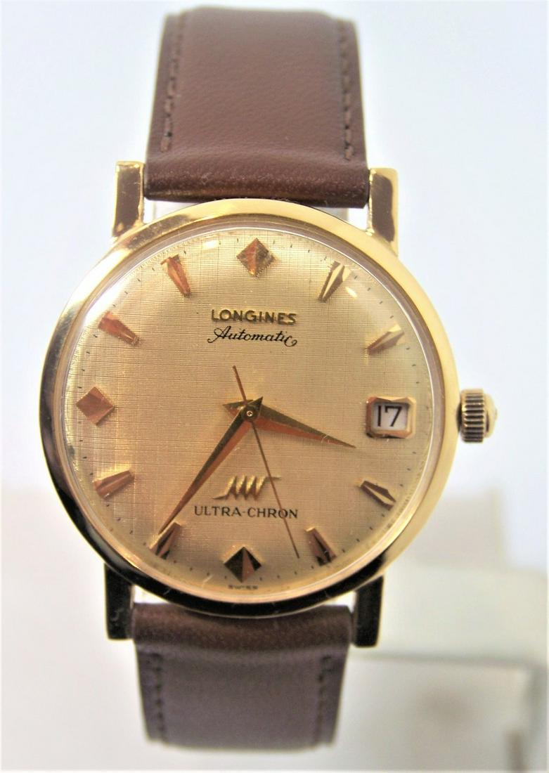 Solid 18k LONGINES ULTRA-CHRON Automatic Watch c1972: Description Solid 18k LONGINES ULTRA-CHRON Automatic Watch Cal.431 EXLNT Cond* SERVICED?? Great present for yourself or someone you love as well as for vintage collectors or enthusiasts! * Solid 18k y
