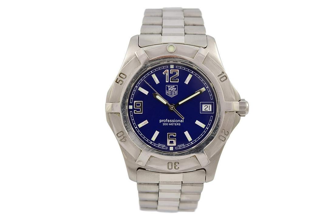 Tag Heuer 2000 Exclusive WN1112 Quartz Stainless Steel: Title: Tag Heuer 2000 Exclusive WN1112 Quartz Stainless Steel Gents Watch Brand: Tag Heuer Date: 1990s Model: 2000 Series Exclusive Movement: Quartz Functions: Time and date Case Metal: Stainless stee
