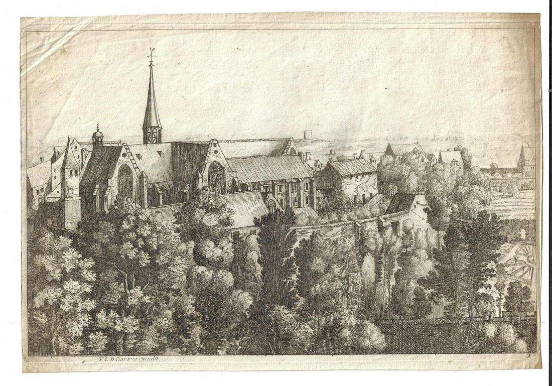 C1640 Old Master Engraving Ciartres (1 of 1)