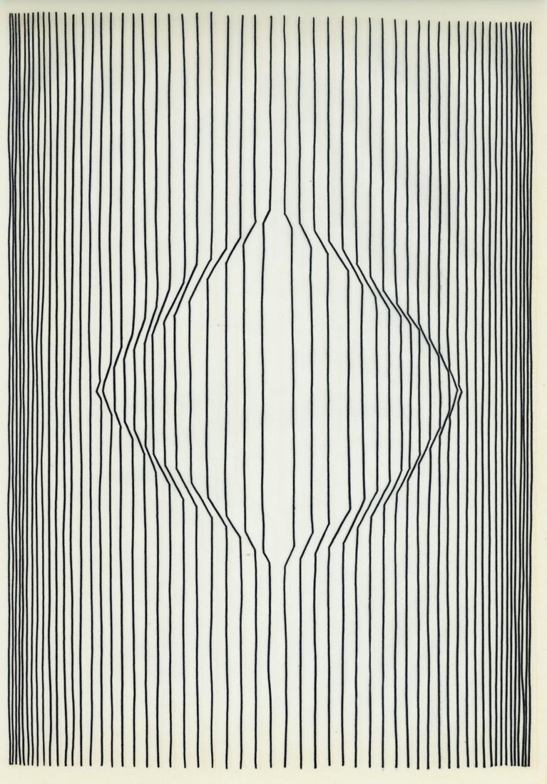 Victor Vasarely line etching Naissances 1963 (1 of 1)