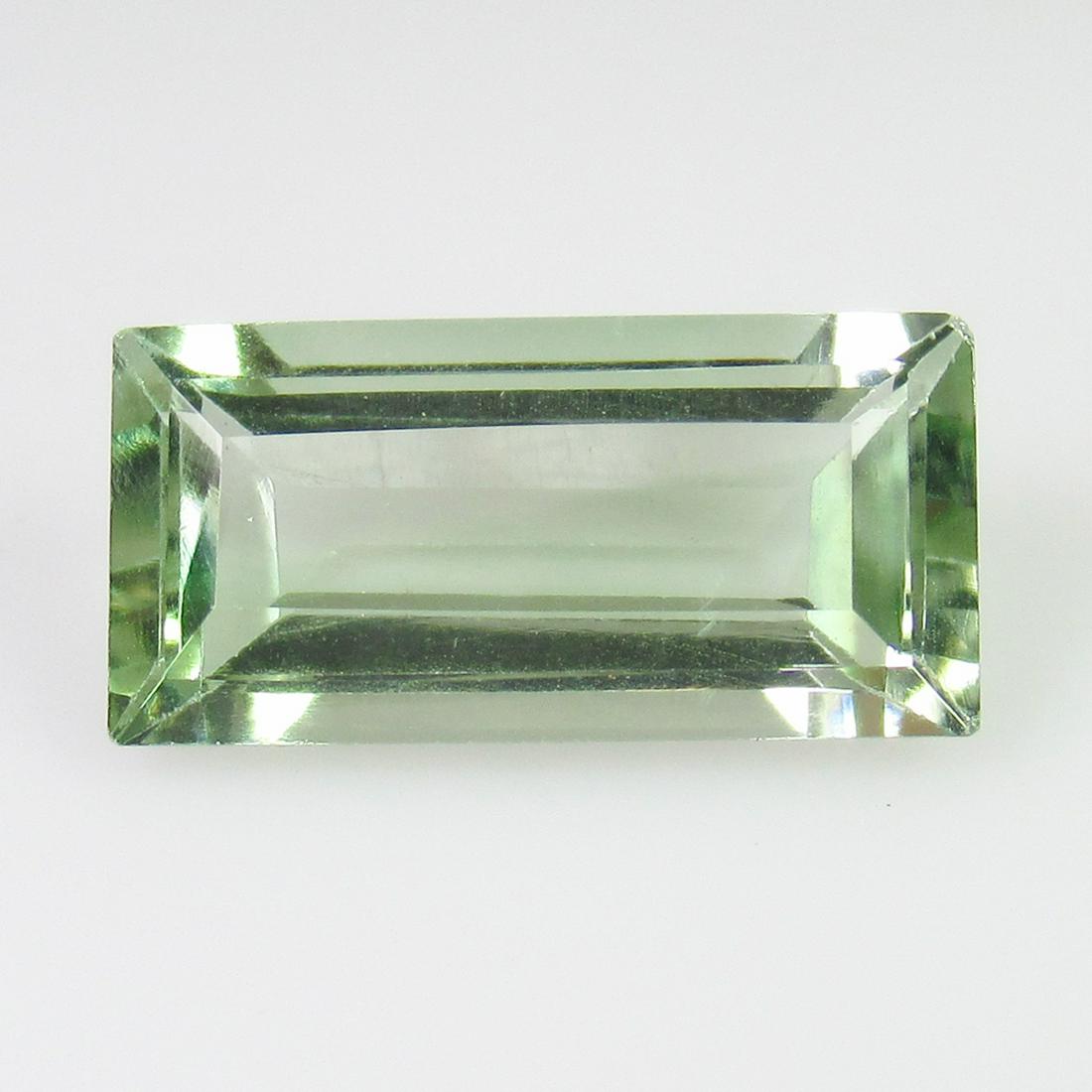 3.45 Ct Genuine Green Amethyst Rectangle Cut (1 of 2)