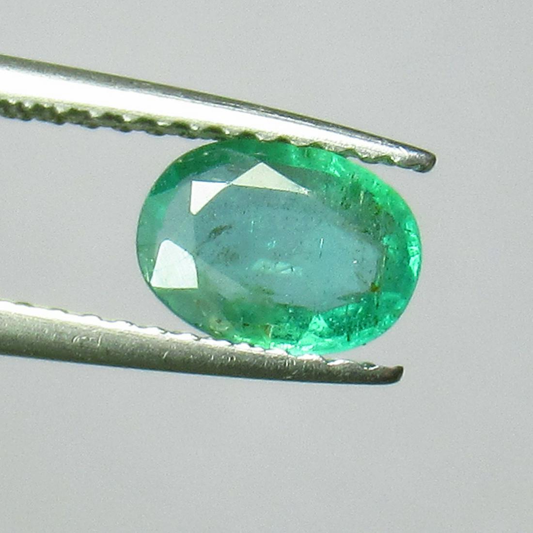 0.75 Ct Genuine Zambian Emerald Oval Cut (1 of 2)