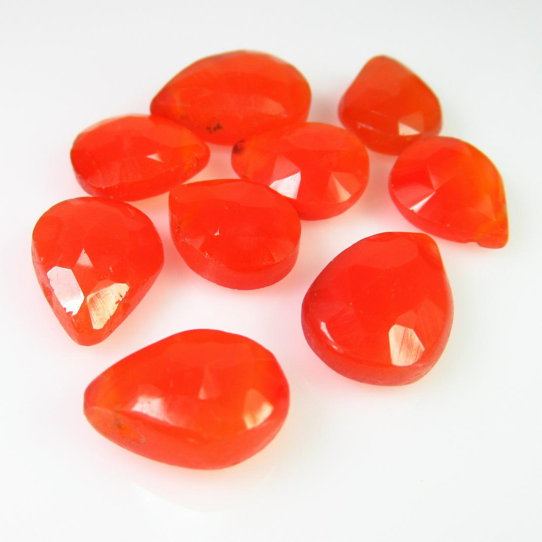 33.74 Ct Genuine 9 Orange Carnelian Drilled Pear Beads: No Reserve! Title: 33.74 Ct Genuine 9 Orange Carnelian Drilled Pear Beads Stone Clarity: Transparent Gemstones: Natural Carnelian Beads Carat Weights: 33.74 Size/Dimensions: 11.2x9.0 to 14.5x9.5 mm / 