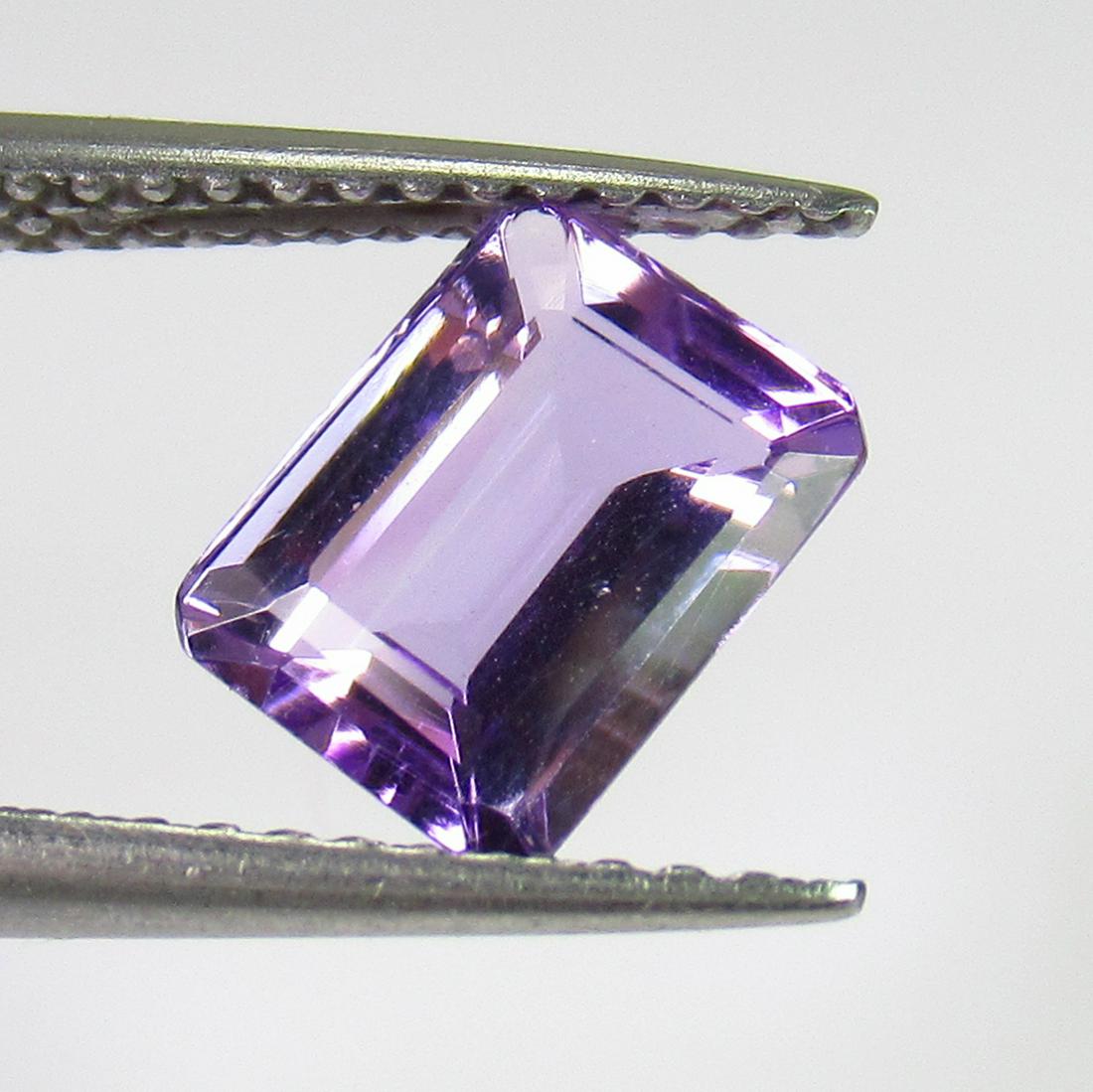 1.11 Ctw Natural Purple Amethyst 8X6 mm Emerald Cut (1 of 2)