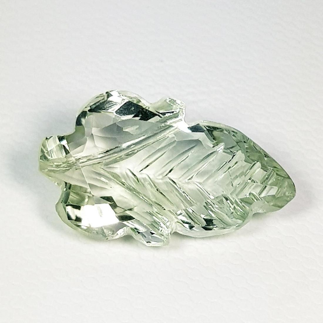 Natural Green Amethyst Pear Flower Cut 8.60 ct (1 of 5)