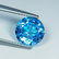 Natural Blue Topaz Round Cut 3.40 ct