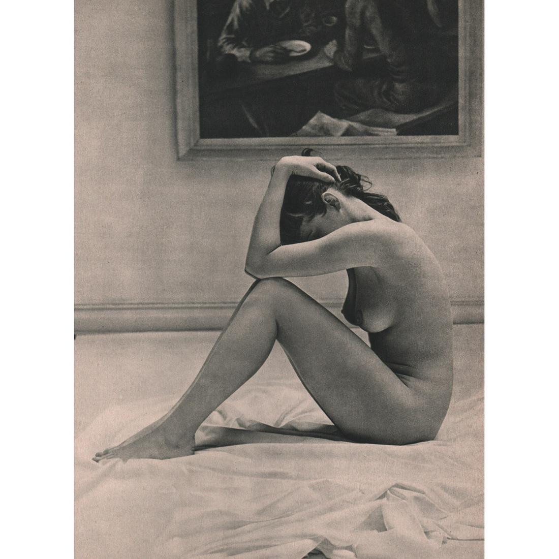 ANDRE DE DIENES - Nude: Artist: ANDRE DE DIENES Print Title: Nude Medium: Sheet-fed Gravure Printing Date: 1950s Printed in France Image size approx. 8 x 11.5 inches Andre De Dienes (1913-1985) was a Hungarian photographer,