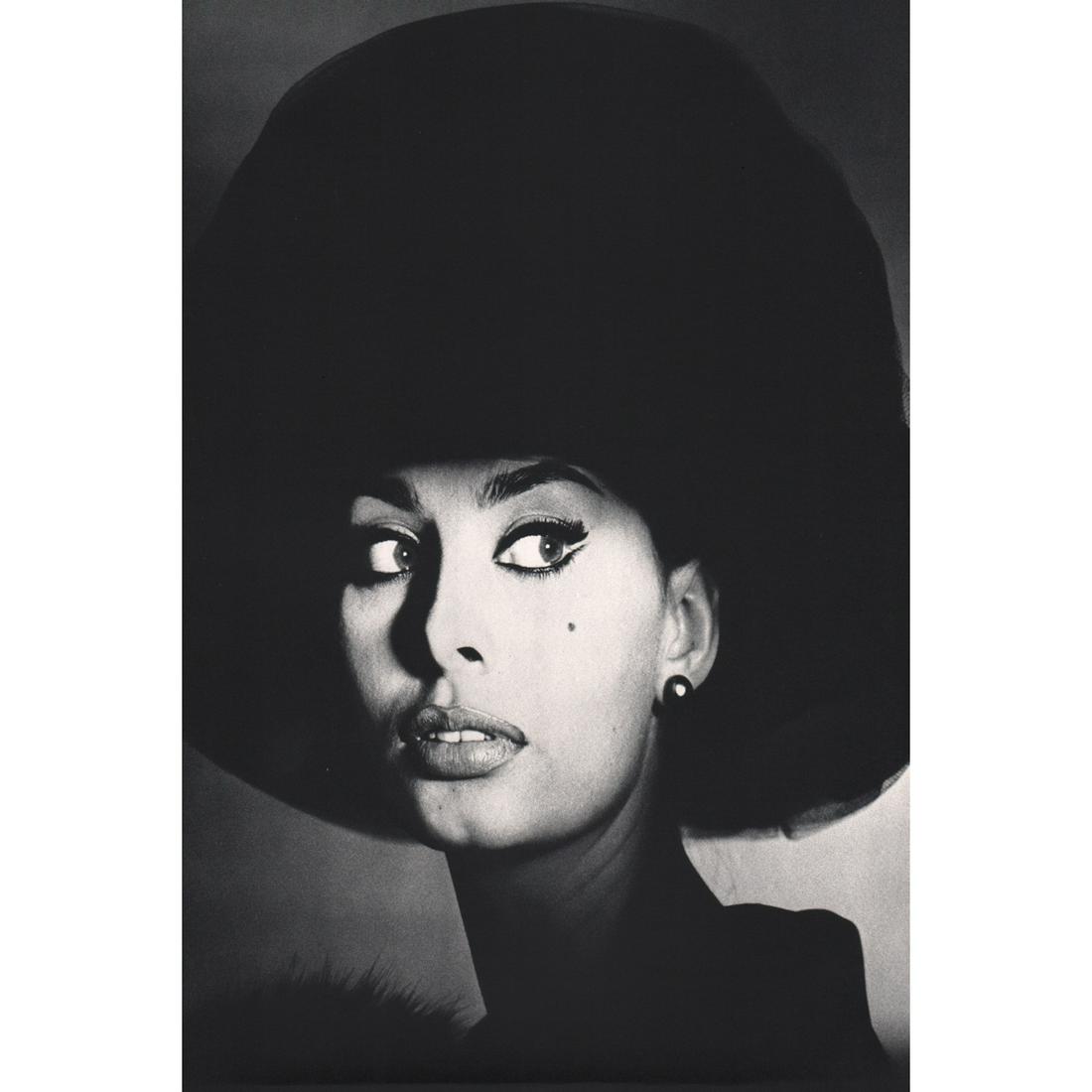 IRVING PENN - Sophia Loren: Artist: IRVING PENN Print Title: Sophia Loren Sofia Villani Scicolone Dame of the Grand Cross OMRI (b.1934), known professionally as Sophia Loren is an Italian film actress and singer. She is one of t