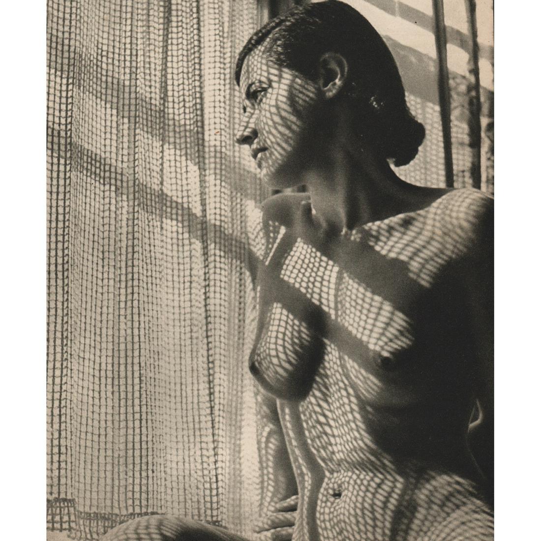 WOLFGANG SUSCHITZKY - Study in Shadows - nude: Artist: WOLFGANG SUSCHITZKY Print Title: Study in Shadows Medium: Sheet-fed Gravure Printing Date: 1940's Printed in Great Britain Image Size approx: 6.5 X 8 inches Wolfgang Suschitzky (1912-2016) was