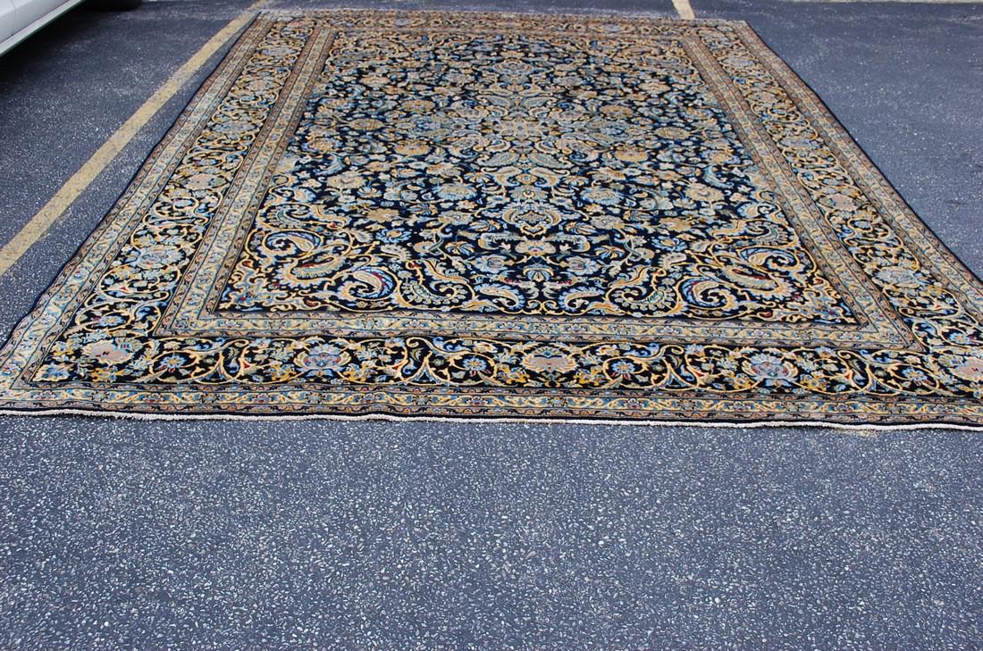 c1930s ANTIQUE DETAILED DESIGN PRSIAN KESHAN RUG 10'3": Title: c1930s ANTIQUE DETAILED DESIGN PRSIAN KESHAN RUG 10'3" X 13' Additional Information: SIGNED MASTER WEAVER MOSAVIAN ANTIQUE HIGHLY DETAILED DESIGN PRSIAN KESHAN RUG Circa 1930s with exact size o