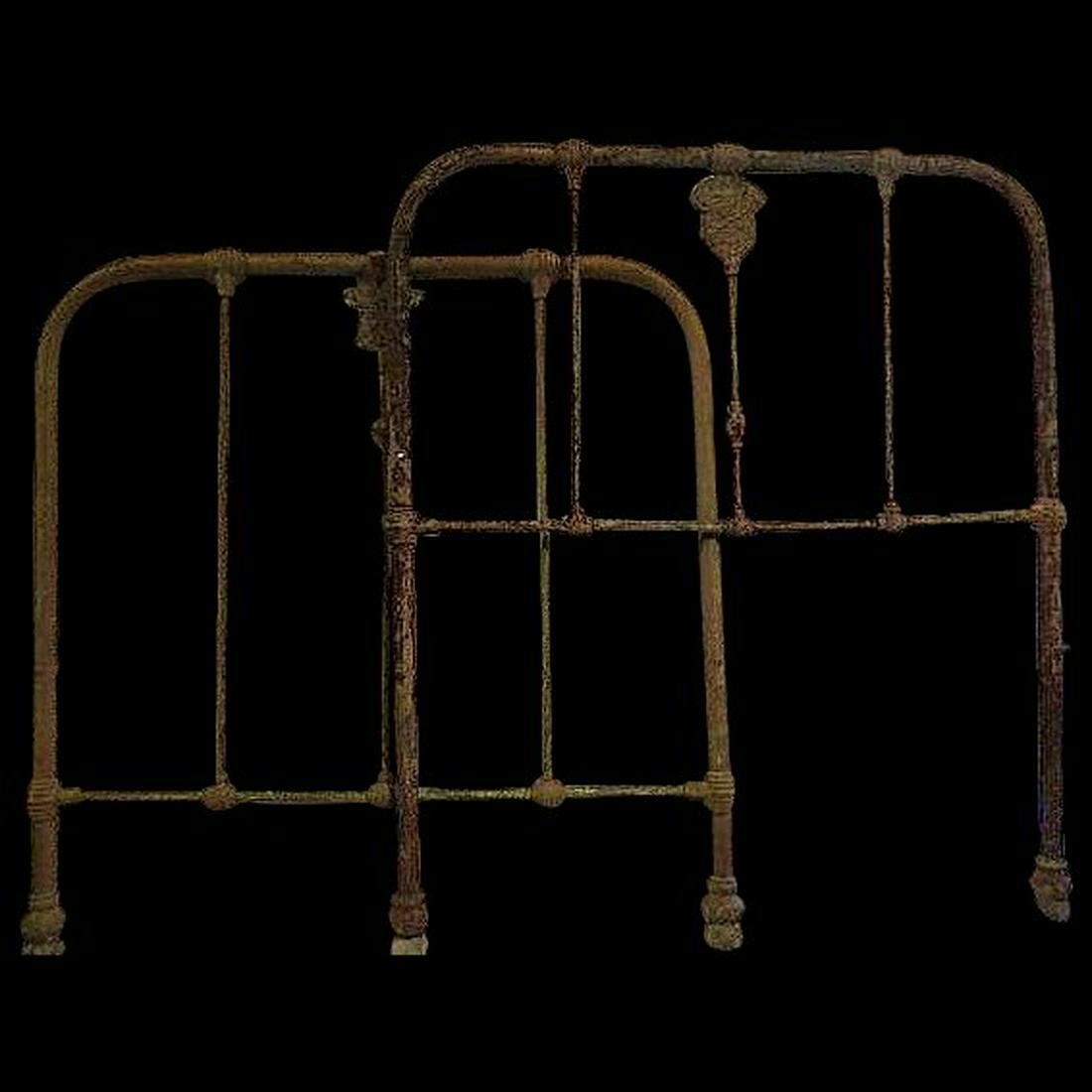 Antique Civil War Medical Confederate Iron hospital bed (1 of 8)