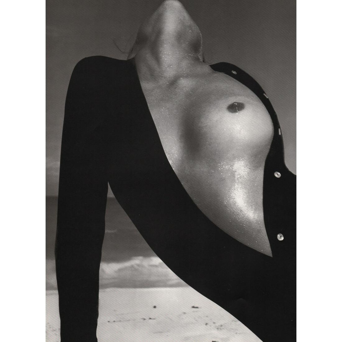 RICHARD AVEDON - Lauren Hutton, Sweater by Van Raalte: Artist: RICHARD AVEDON Print Title: Lauren Hutton, Sweater by Van Raalte, Great Exuma 1968 Medium: Photo-engraving Printing Date: 1970's Printed in the USA Image Size approx: 10 x 14 inches Richard Av