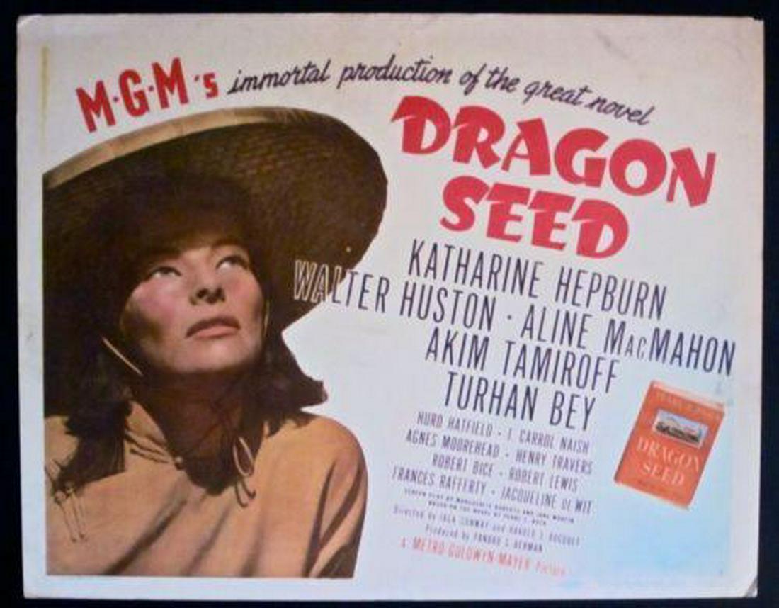DRAGON SEED -44 TC KATHARINE HEPBURN & WALTER HUSTON!: Title: DRAGON SEED -44 TC KATHARINE HEPBURN & WALTER HUSTON! JAPAN INVADES CHINA Description: DRAGON SEED -44 TC KATHARINE HEPBURN & WALTER HUSTON! JAPAN INVADES CHINA! THANKS FOR CHECKING OUT OUR FIL
