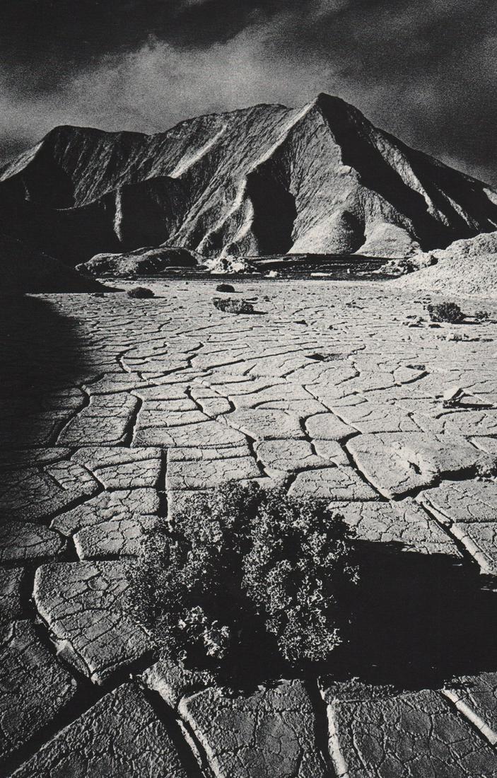 JEANLOUP SIEFF- Death Valley, 1977: Artist: JEANLOUP SIEFF Print Title: Death Valley, 1977Medium: Duotone Photoengraving Printed 1980’s in Italy Image size (inches) approx. 10 x 6.5” Jeanloup Sieff (1933-2000) was a French photogra