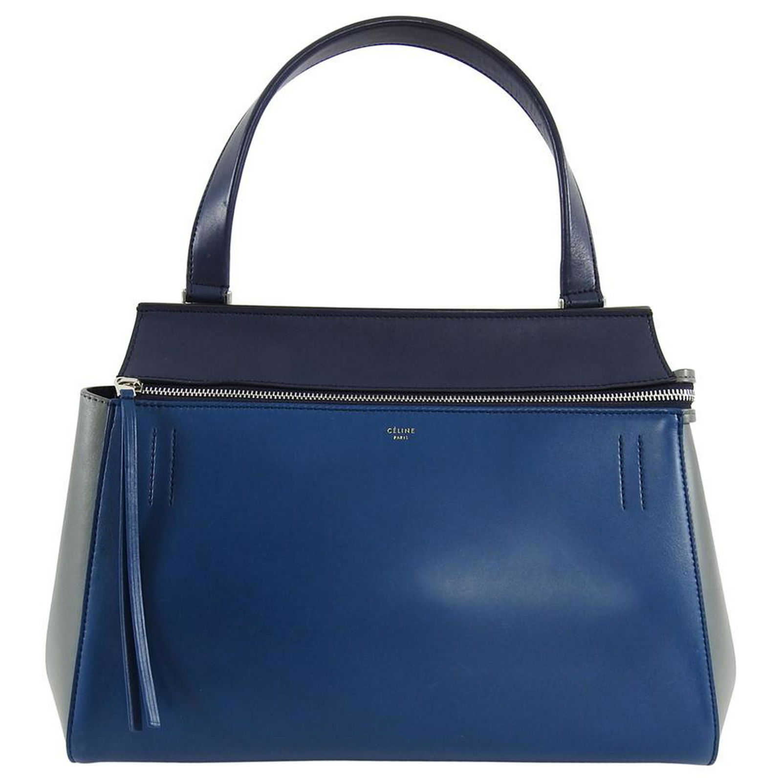 Celine Tricolor Blue Black Grey Small Edge Bag (1 of 10)