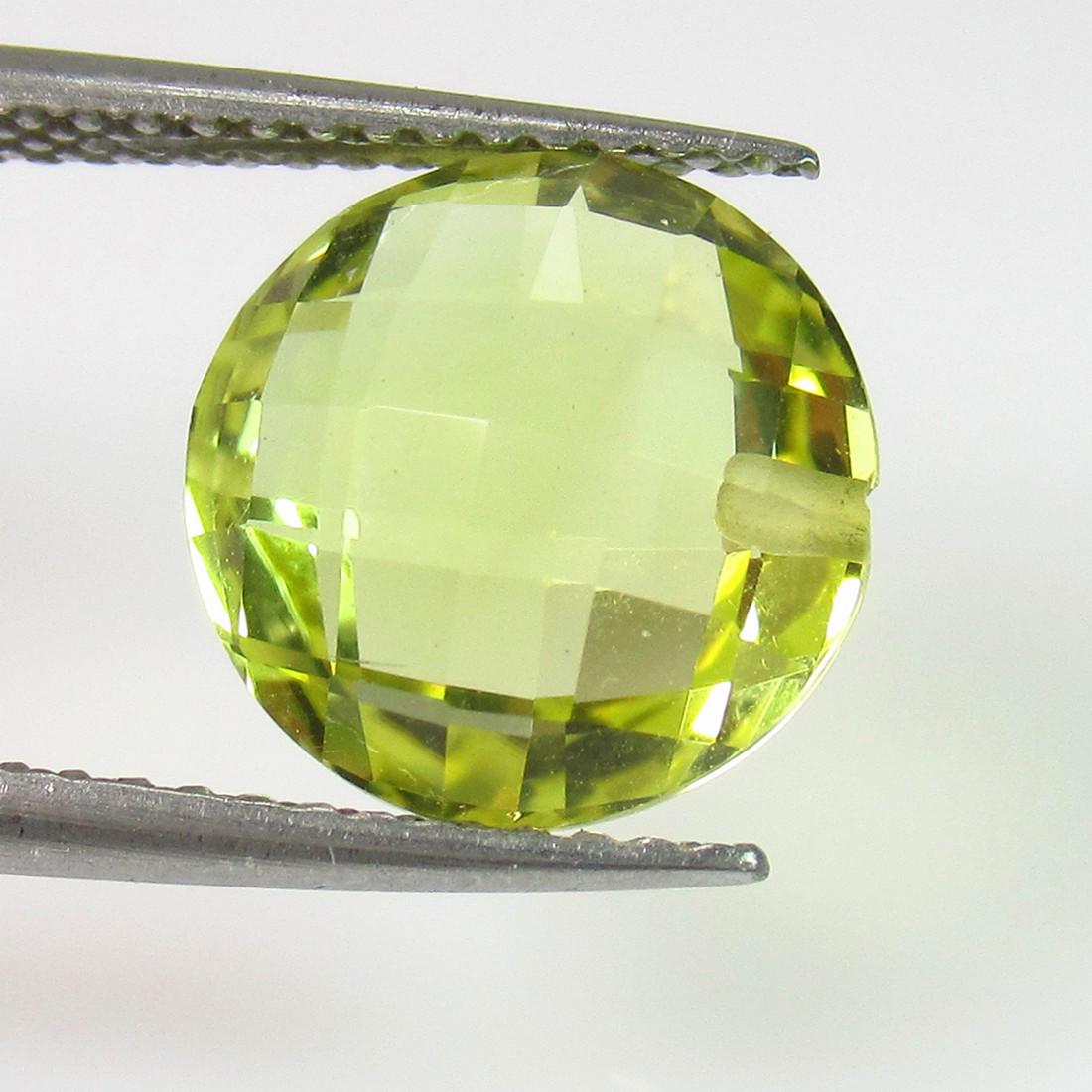 3.63 Ct Natural Lemon Quartz 10 mm Drilled Round Cut: No Reserve! Title: 3.63 Ct Natural Lemon Quartz 10 mm Drilled Round Cut Stone Clarity: VVS Gemstones: Natuarl Lemon Quartz Carat Weights: 3.63 Size/Dimensions: 10.00 x 10.00 x 6.30 mm Additional Infor
