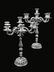 LUIGI GENAZZE - TWO ITALIAN SILVER CANDELABRA, STYLE