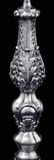 LUIGI GENAZZE - TWO ITALIAN SILVER CANDELABRA, STYLE - 4