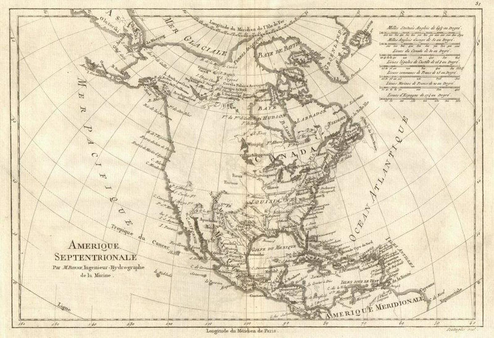 Amerique Septentrionale. Antique map of North America. (1 of 2)
