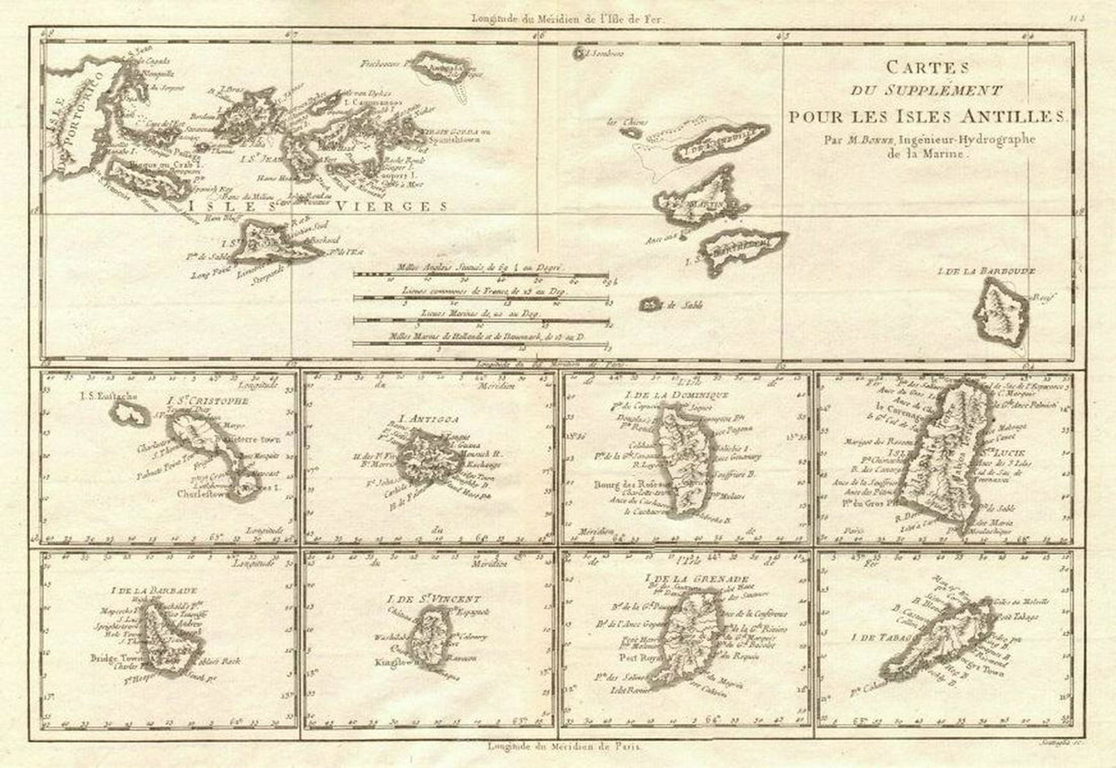 Cartes de supplément pour les Isles Antilles. West (1 of 3)
