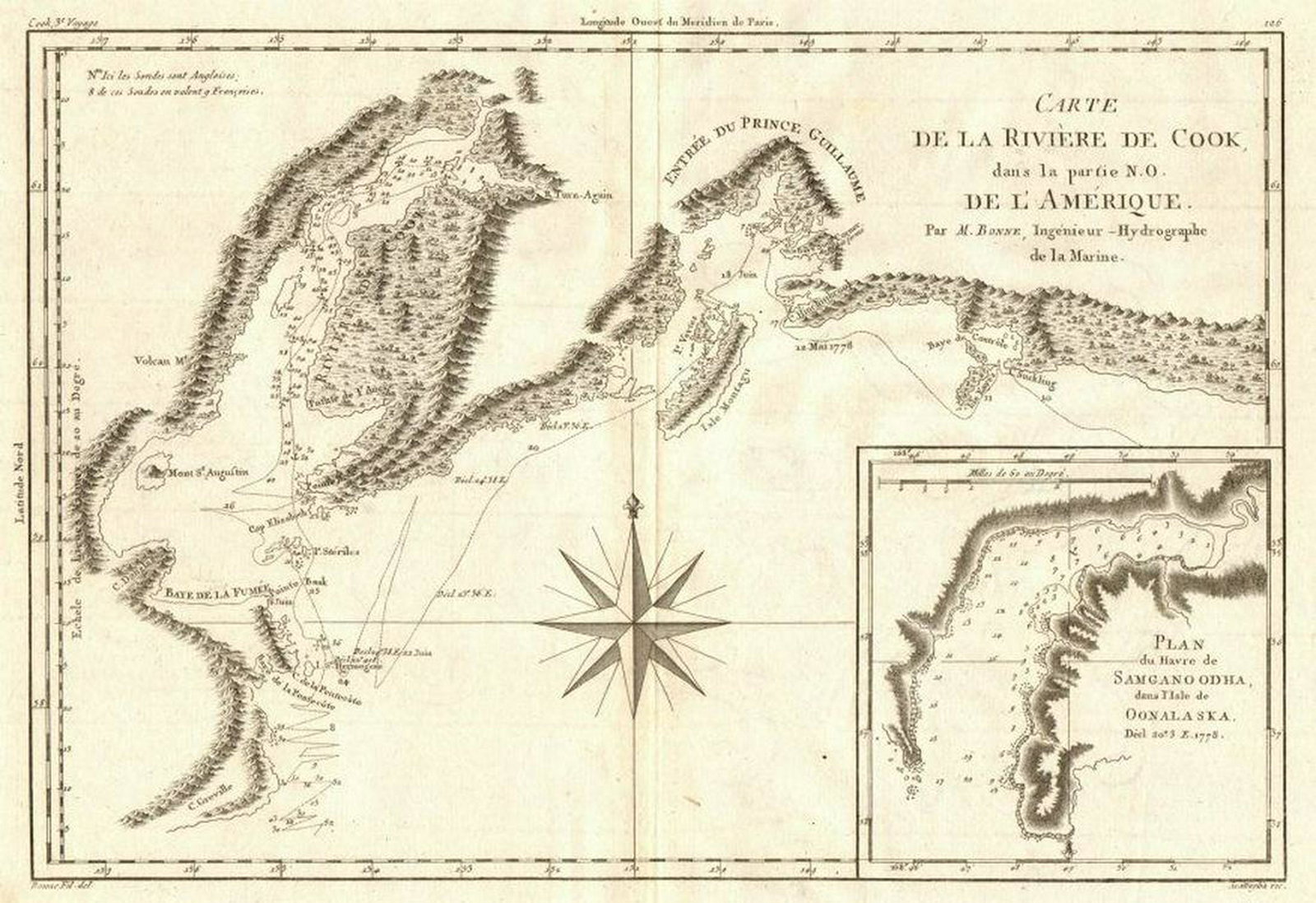 Carte de la rivière de Cook. Cook Inlet & Alaska coast. (1 of 3)