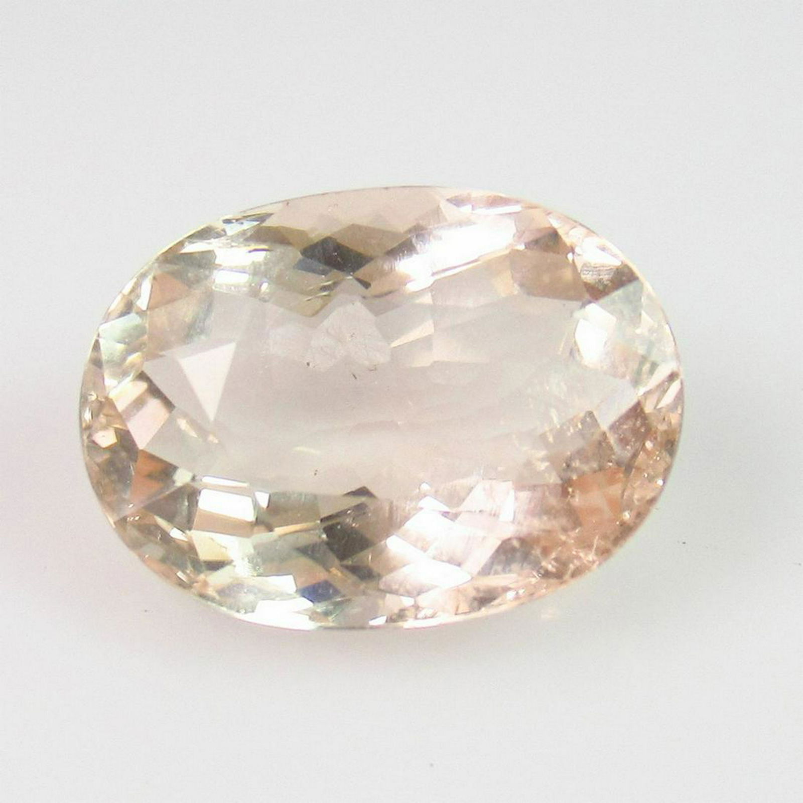 4.80 Ctw Natural Peach Yellow Morganite Oval Cut (1 of 2)