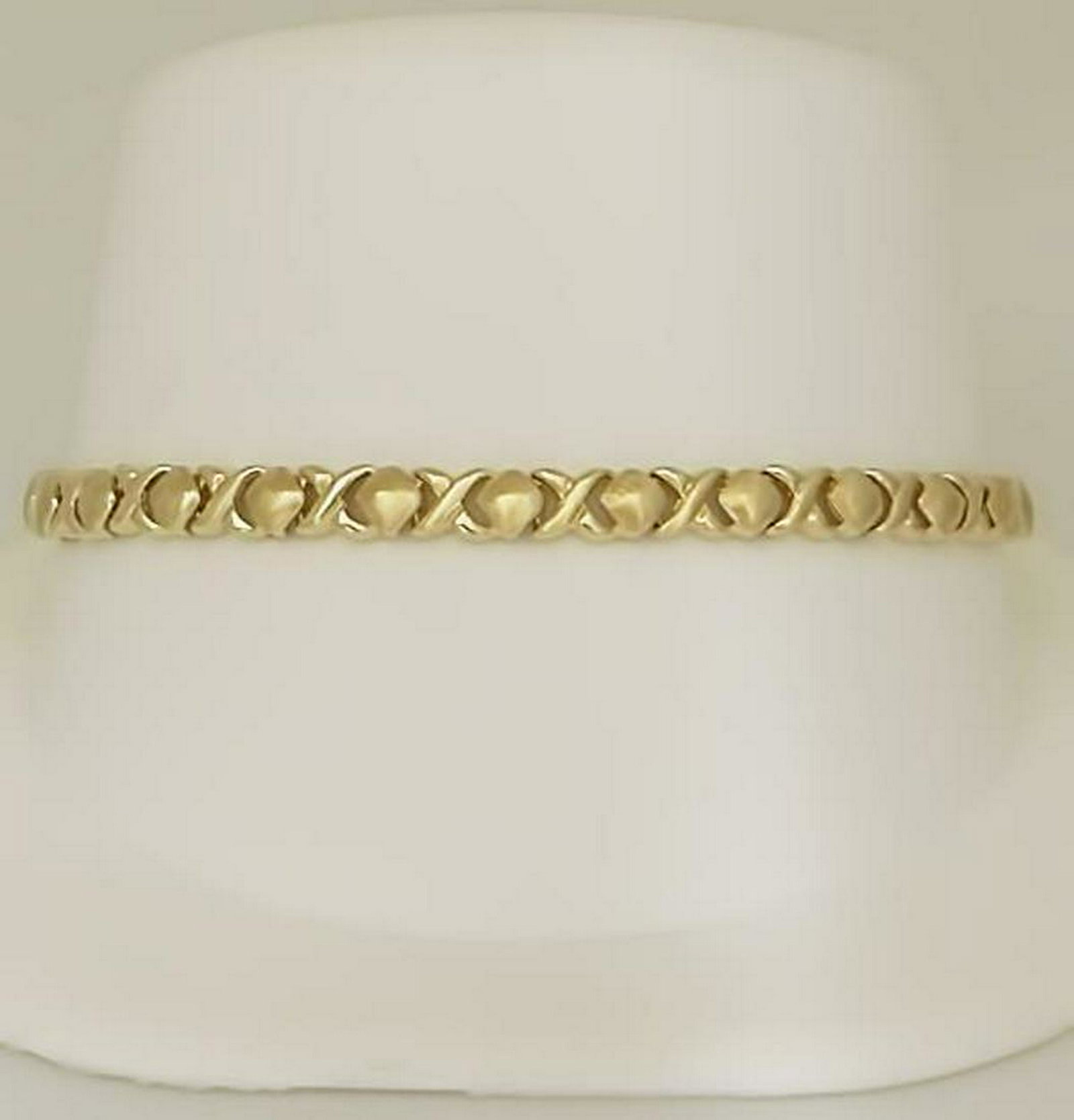 LADIES 10k YELLOW GOLD HIGH POLISH & SATIN X SQUARE: LADIES 10k YELLOW GOLD HIGH POLISH X SATIN SQUARE LINK TENNIS BRACELET 7 1/4" 37172 LADIES 10k YELLOW GOLD HIGH POLISH X SATIN SQUARE LINK TENNIS BRACELET 7 1/4" 37172 Description Ladies 10k Yellow Go