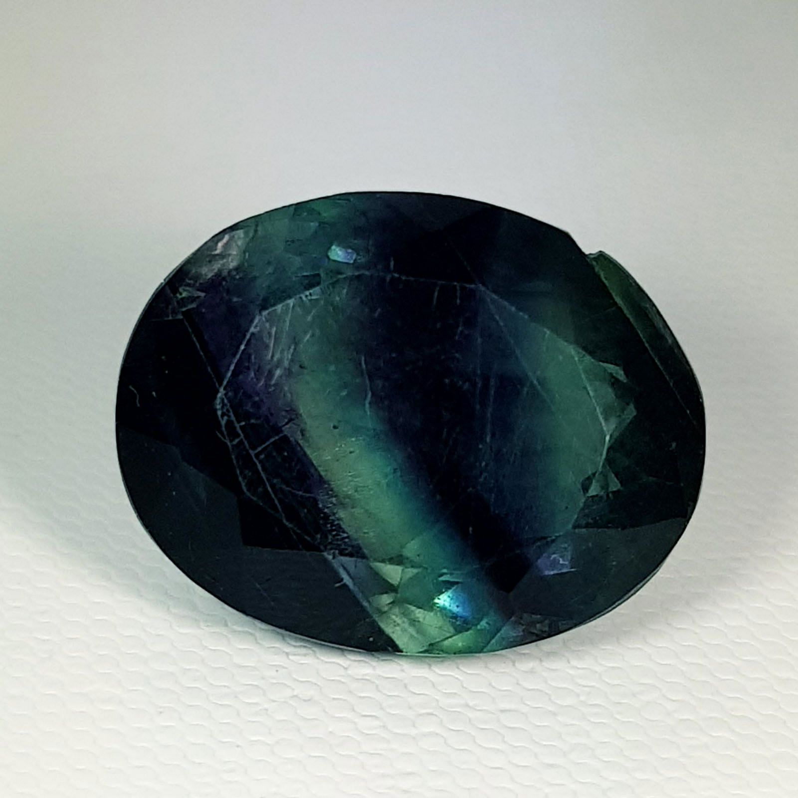 Natural Bi Color Fluorite Oval Cut 42.00 ct (1 of 6)