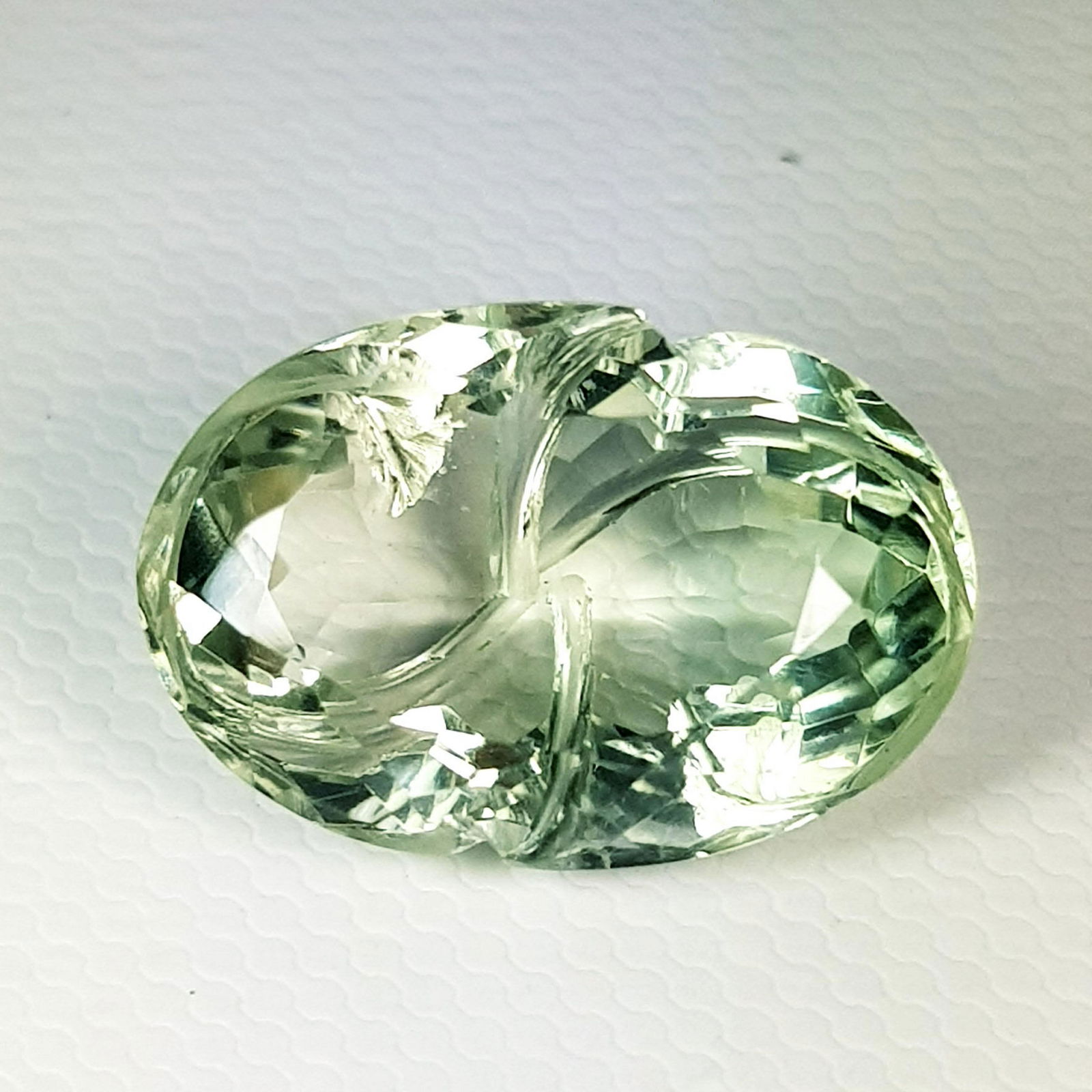 Natural Green Amethyst Oval Flower Cut 9.50 ct (1 of 6)