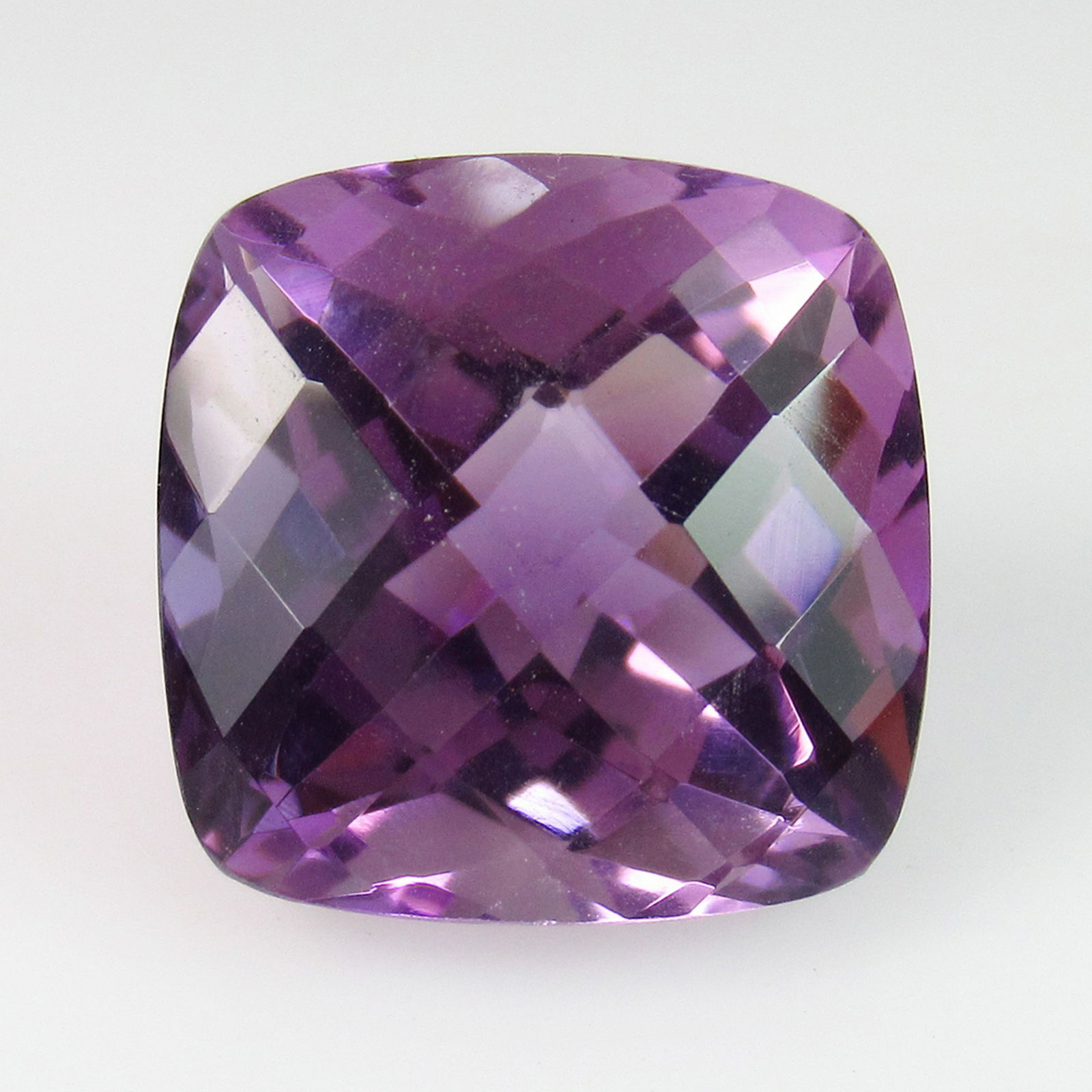 10.36 Ct Genuine Purple Amethyst Square Cushion Cut (1 of 2)
