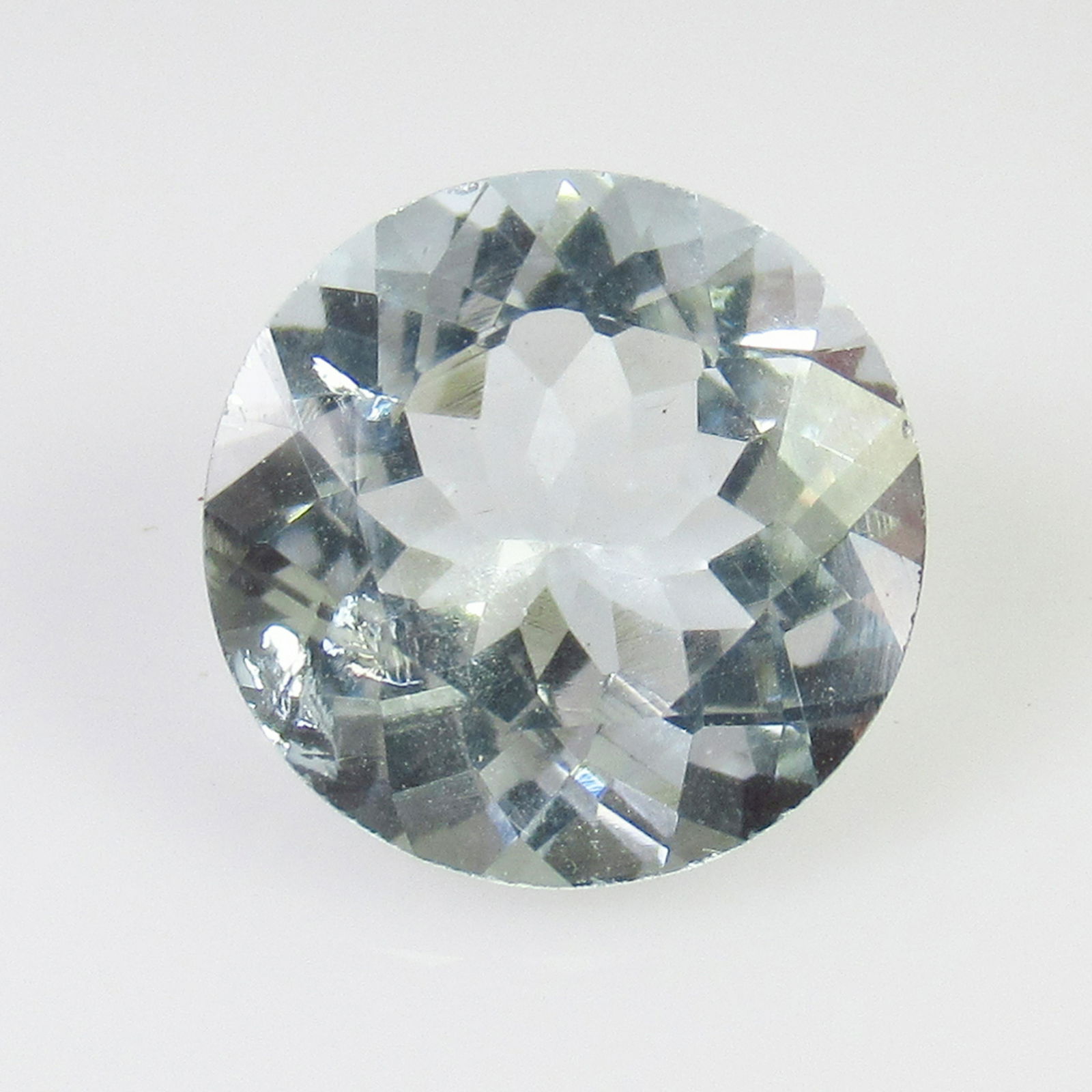 2.72 Ct Genuine Aquamarine 10 mm Round Cut (1 of 2)