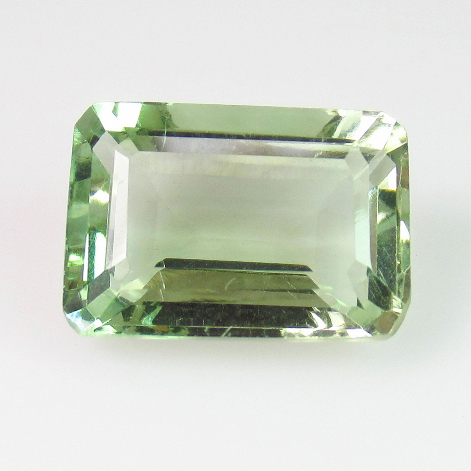 5.61 Ct Genuine Green Amethyst 15X9 mm Emerald Cut (1 of 2)