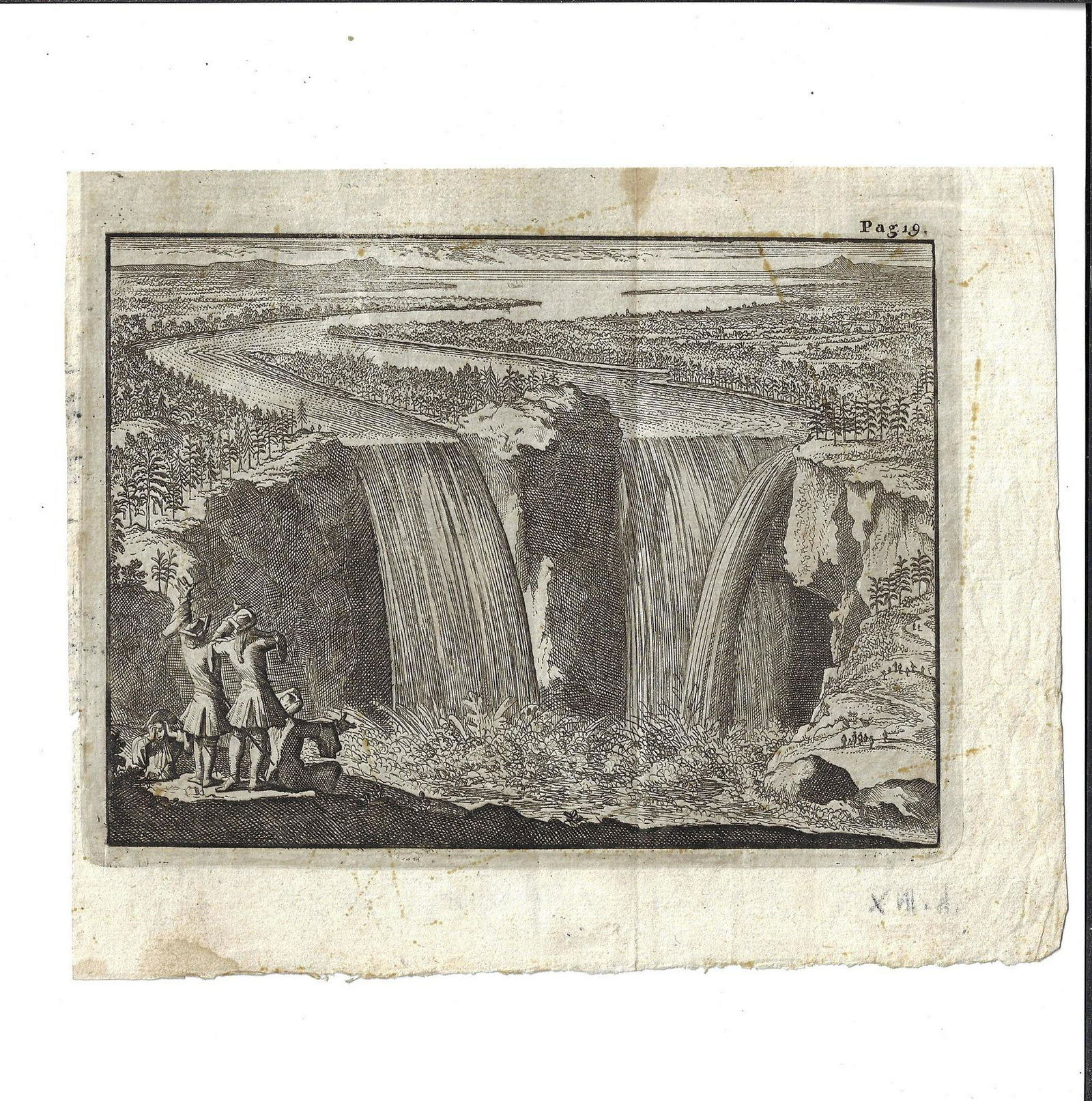 1700 Fine Engraving of Niagara Falls (1 of 1)
