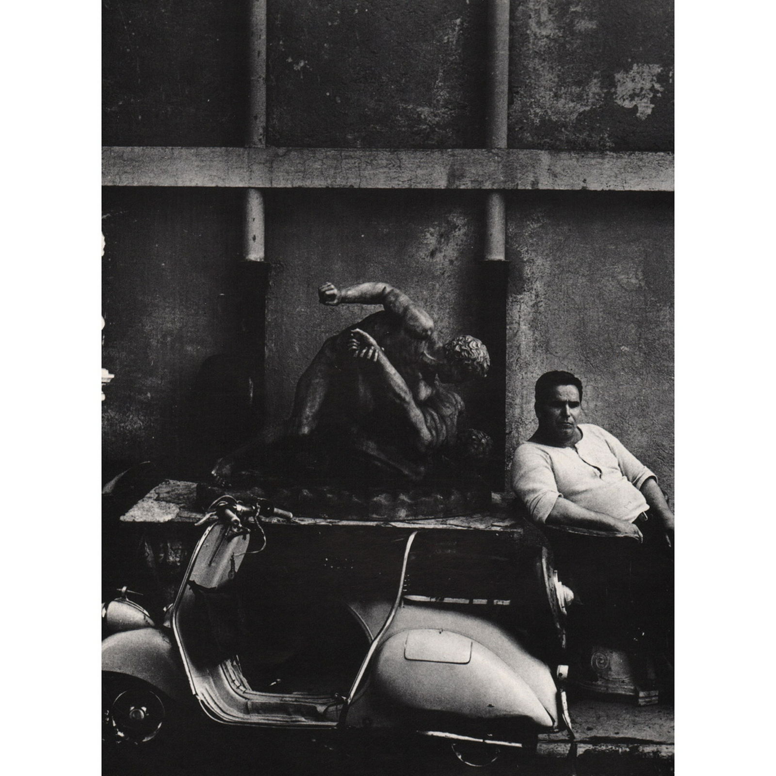 WILLIAM KLEIN - Keeper of the Accessory Store, 1956: Artist: WILLIAM KLEIN Print Title: Keeper of the Accessory Store, 1956 Medium: Sheet-fed Gravure Printing Date: 1970's Printed in France Image Size Approx. 8 X 11 inches William Klein an American-born