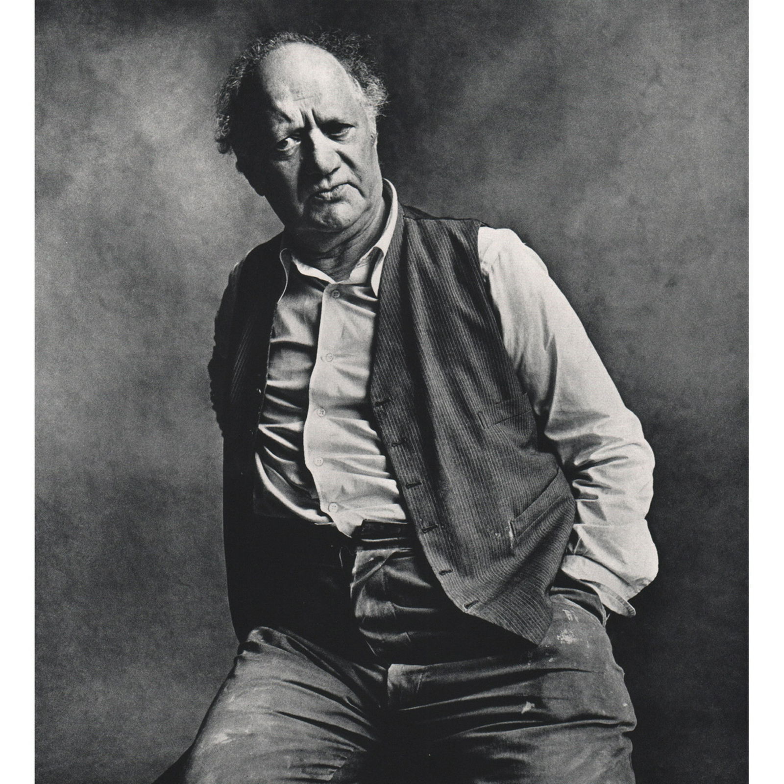 IRVING PENN - Sir Jacob Epstein: Artist: IRVING PENN Print Title:Sir Jacob Epstein Sir Jacob Epstein KBE (1880-1959) was an American-British sculptor who helped pioneer modern sculpture. He was born in the United States, and moved to