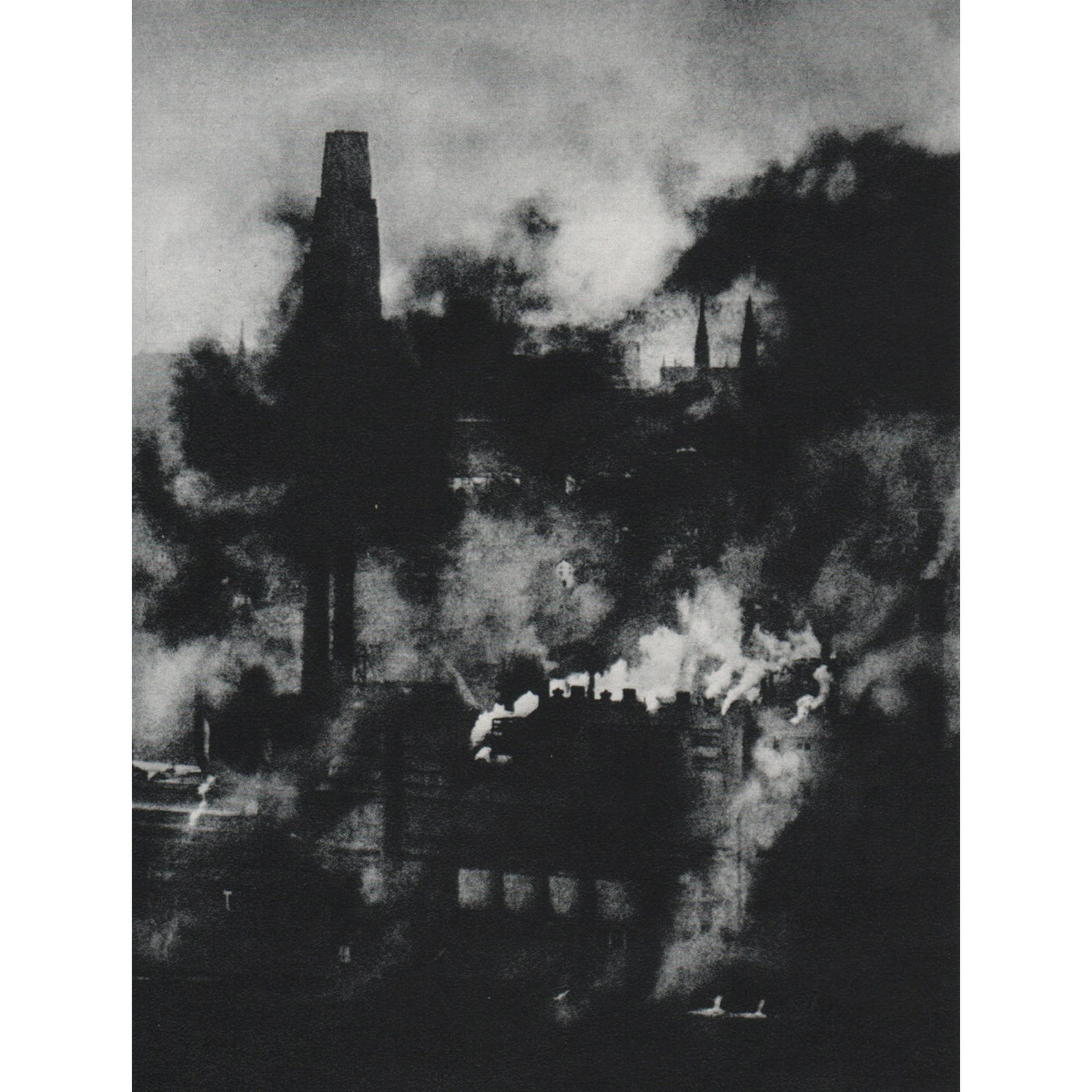 W. EUGENE SMITH - Factorys: Artist: W. EUGENE SMITH Print Title: Factorys Medium: Sheet-Fed Gravure Printed in 1970's Printed in Switzerland Image Size: 4.5 x 6 inches William Eugene Smith (1918-1978) was an American photojourna