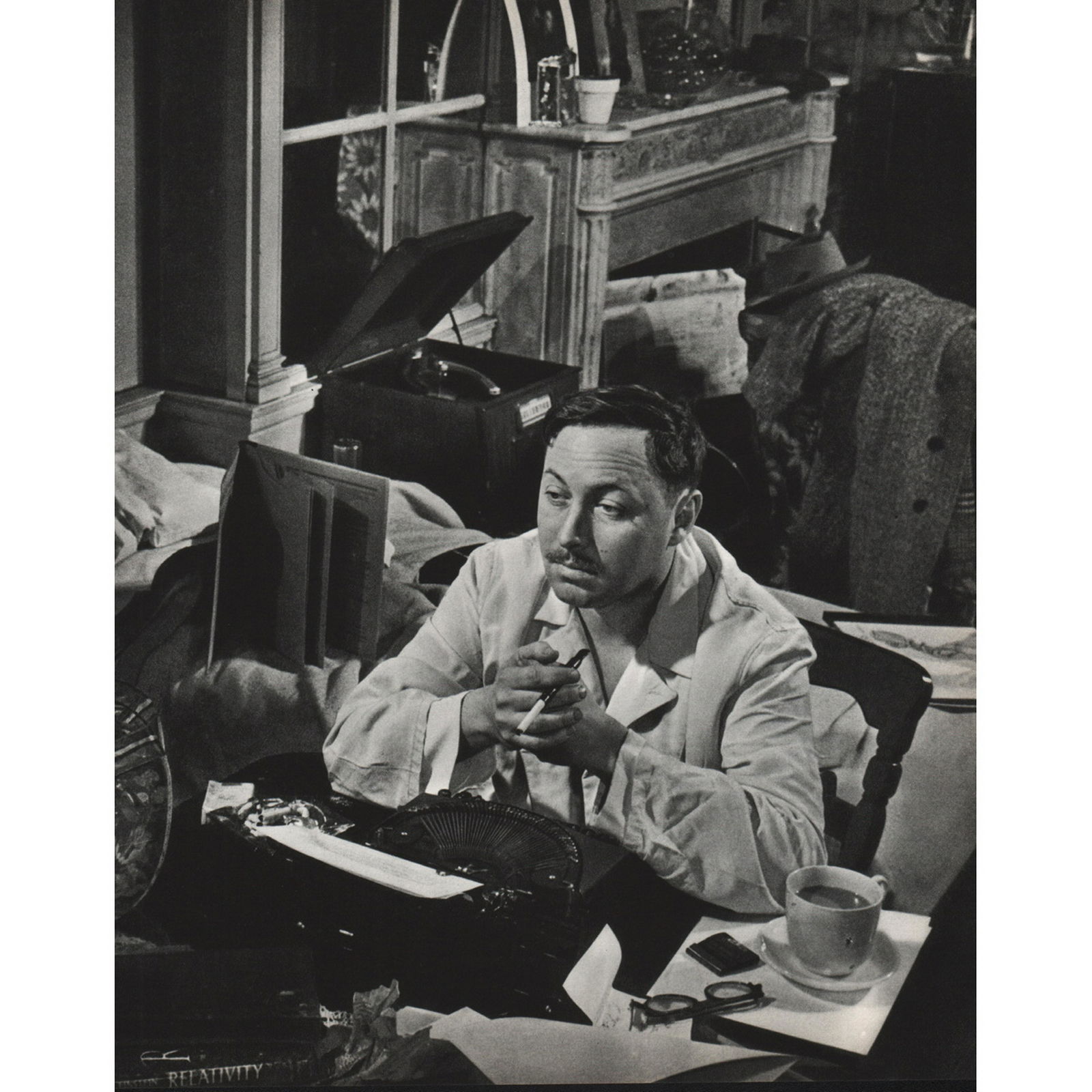 W. EUGENE SMITH - Tennessee Williams: Artist: W. EUGENE SMITH Print Title: Tennessee Williams Thomas Lanier "Tennessee" Williams III (1911-1983) was an American playwright. Along with Eugene O'Neill and Arthur Miller, he is considered amo