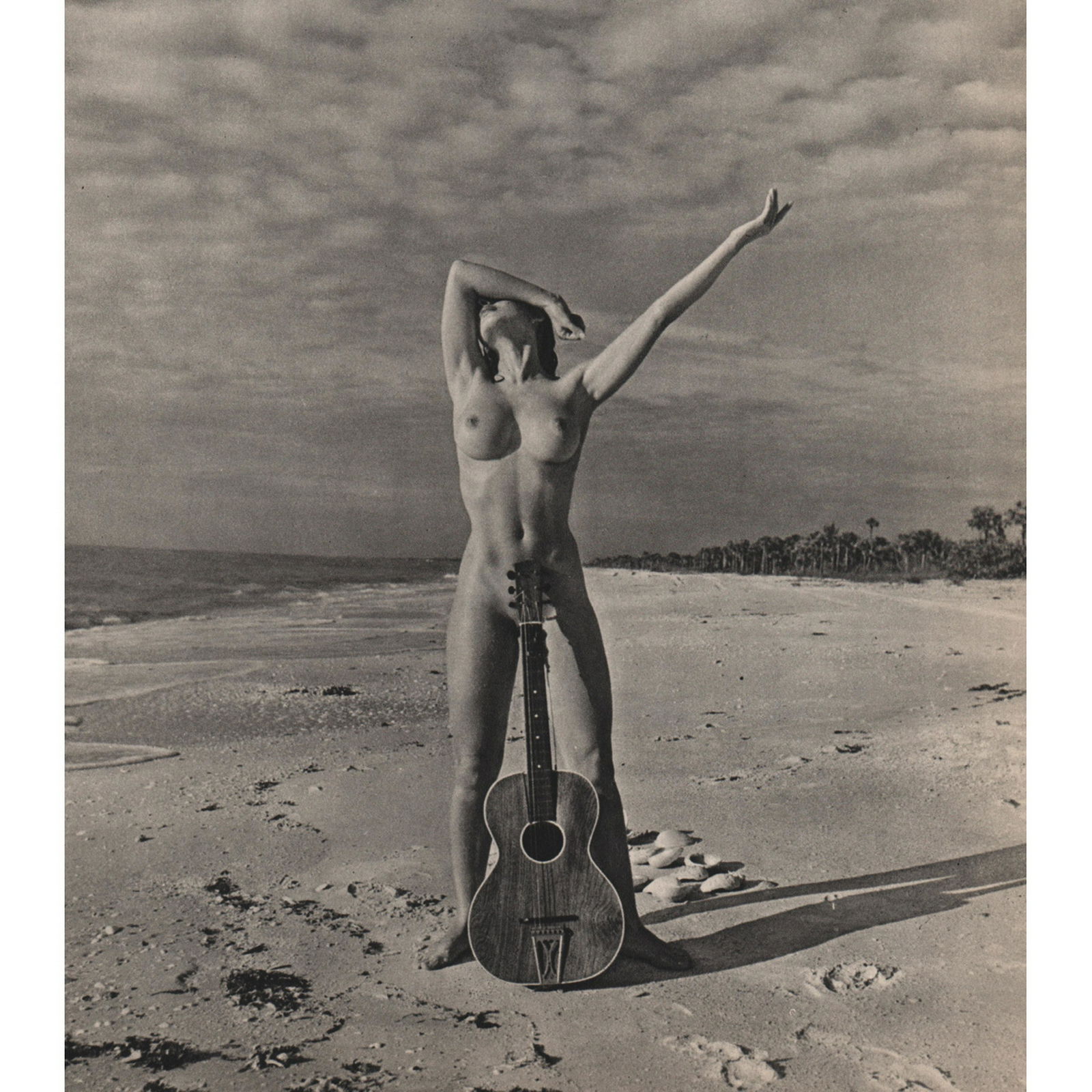 ANDRE DE DIENES - Nude: Artist: ANDRE DE DIENES Print Title: Nude Medium: Sheet-fed Gravure Printing Date: 1950s Printed in France Image size approx. 8 x 9 inches Andre De Dienes (1913-1985) was a Hungarian photographer, not