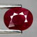 1.05 ct natural blood red ruby