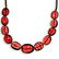 15.78-Carat 11-pc Strand of Deep Pinkish Red Mogok