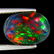 2.67 ct rainbow flashy welo black opal