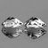 10x8 brilliant pair white topaz - 2