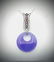 Necklace w Pink Amethyst, Violet Jade & CZ Pendant