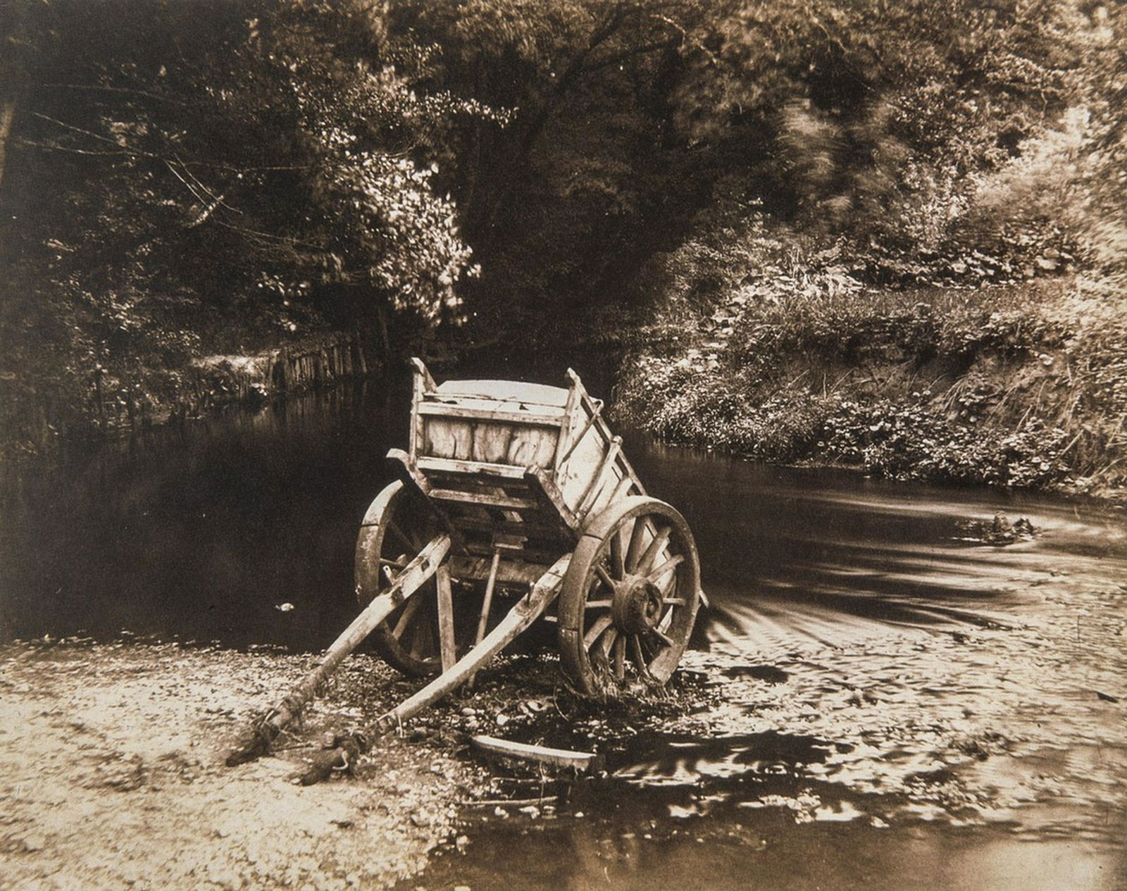 ROBERT HOWLETT - The Valley of the Mole, 1855: Artist: Robert Howlett Title: The Valley of the Mole, 1855 Medium: Photo Litho, 1997, China Dimensions: 7.25x5.75" Heat Wax Mounted on 8.5x11" Conservation Board Robert Howlett (1831 -1858) was a pion