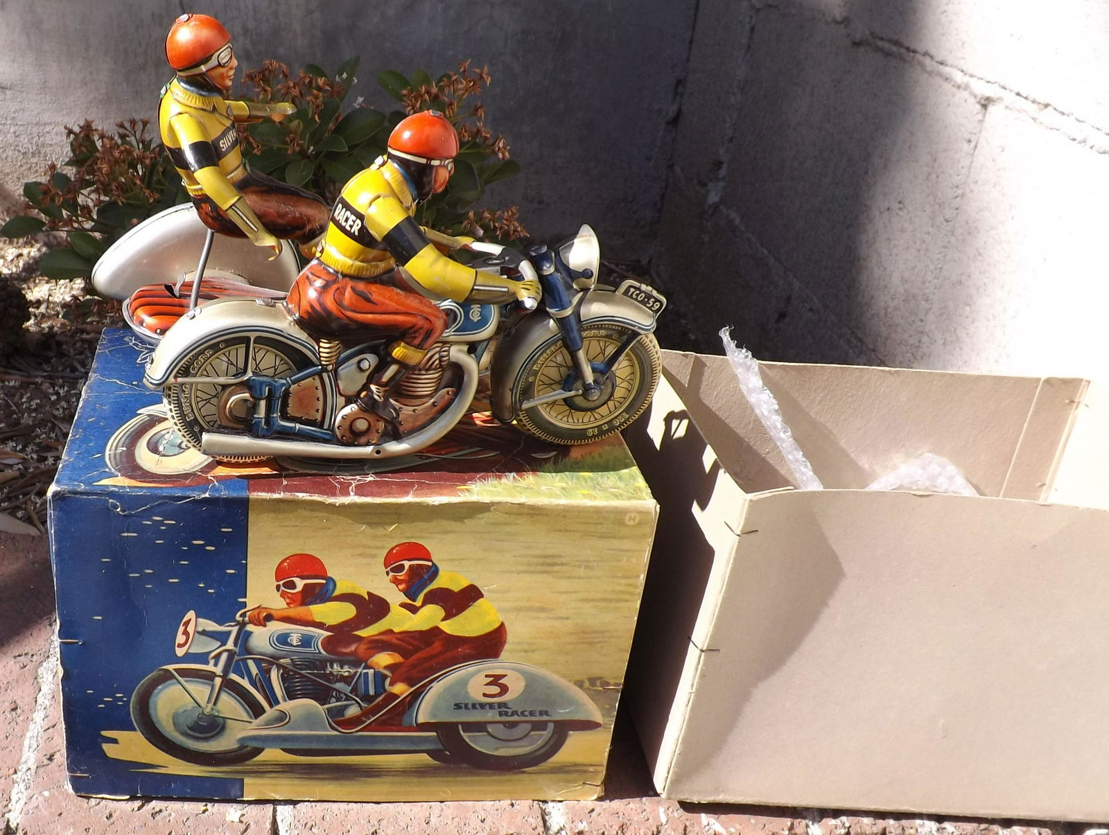 Tippco "Silver Racer" motorcycle with sidecar.The most (1 of 8)