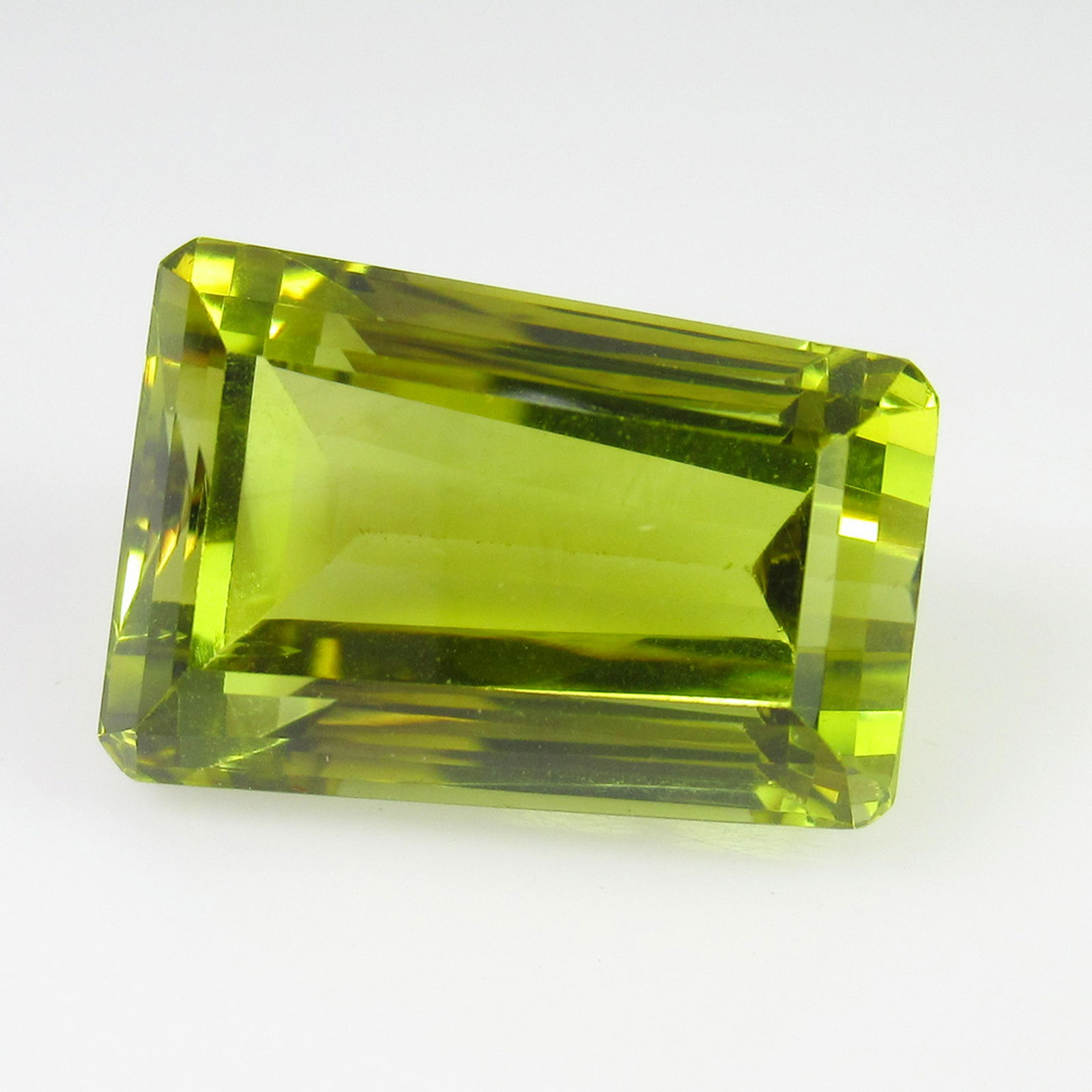 19.49 Ct Genuine Yellow Lemon Quartz Emerald Fancy Cut (1 of 2)
