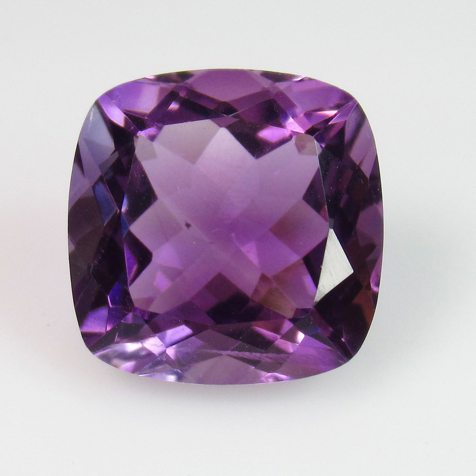 10.77 Ct Genuine Purple Amethyst 14X14 mm Square Cut (1 of 2)