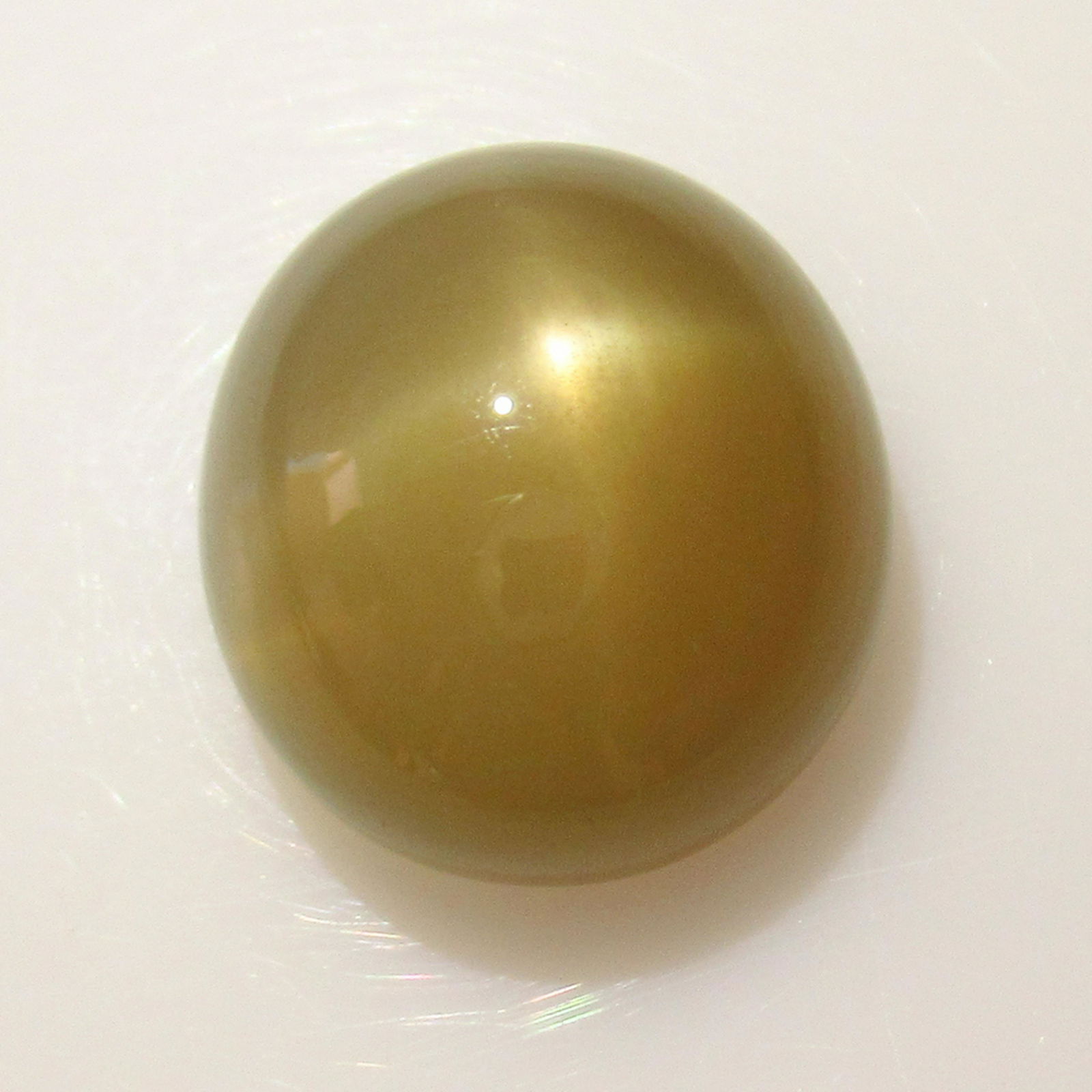 10.86 Ct Genuine White Moonstone Catseye Oval Cab (1 of 2)