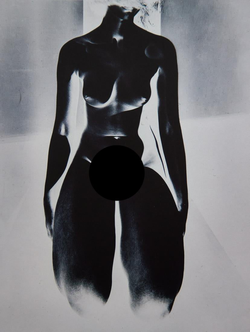 DR. OTTO STEINERT - Black Nude, 1958: Artist: Dr. Otto Steinert Title: Black Nude, 1958 Medium: Photo Litho, 2000, USA Dimensions: 7.75x10.15" Heat Wax Mounted on 12x16" Conservation Board Limited edition of 1000 Otto Steinert (1915 - 197