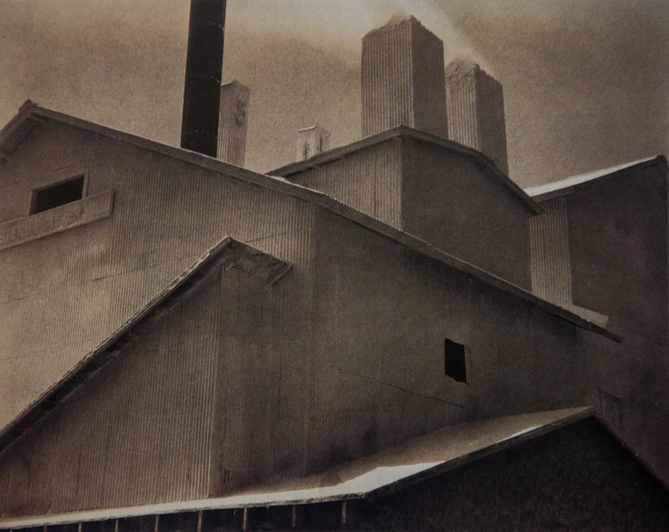 EDWARD WESTON - Plastic Works, Los Angeles, 1925: Artist: Edward Weston Title: Plastic Works, Los Angeles, 1925 Medium: Photo Litho, 1999, Singapore Dimensions: 7.15x5.65" Heat Wax Mounted on 11x14" Conservation Board Edward Henry Weston was a 20th-c